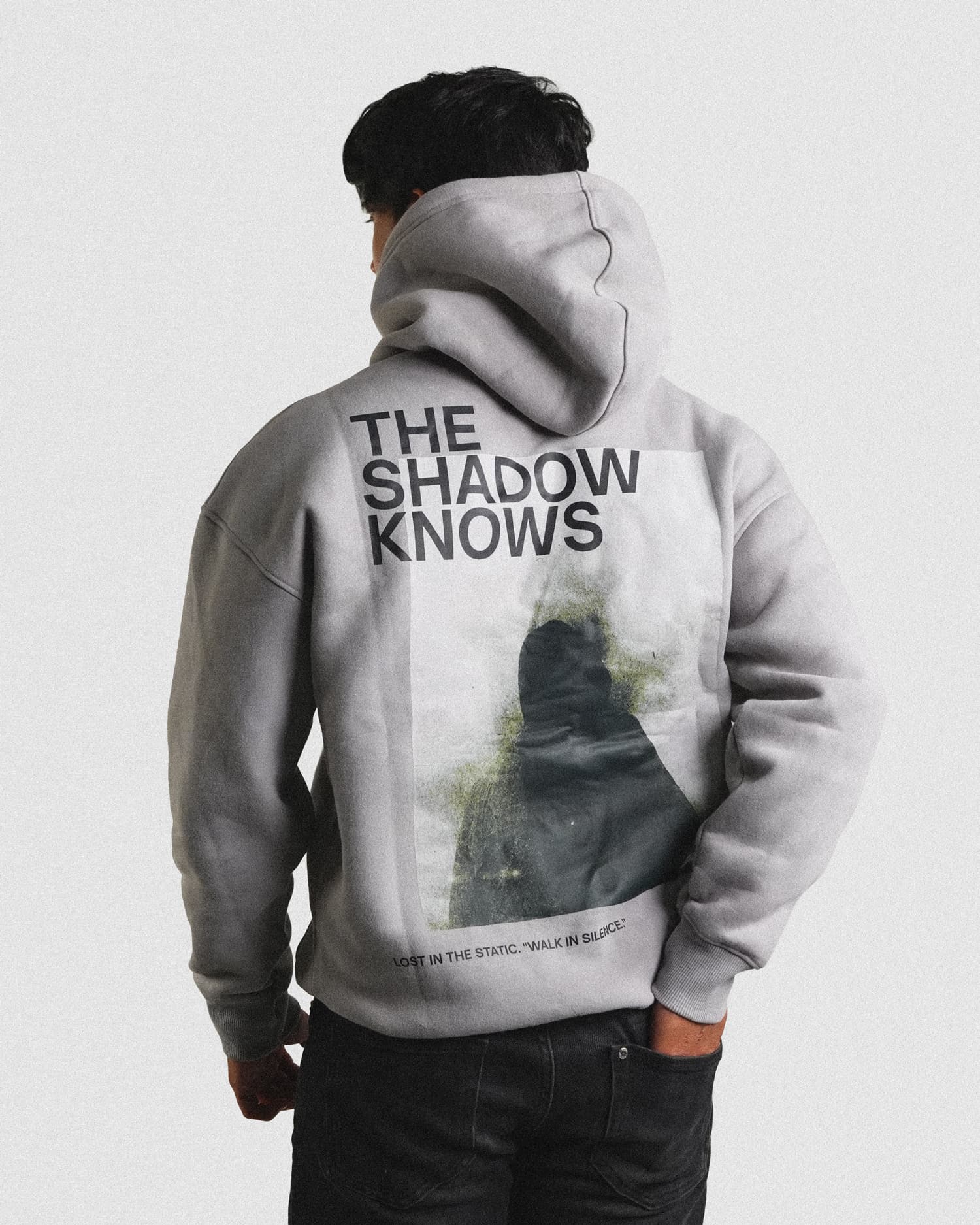 The Shadow Knows - Oversized Unisex Hoodie alternate view
