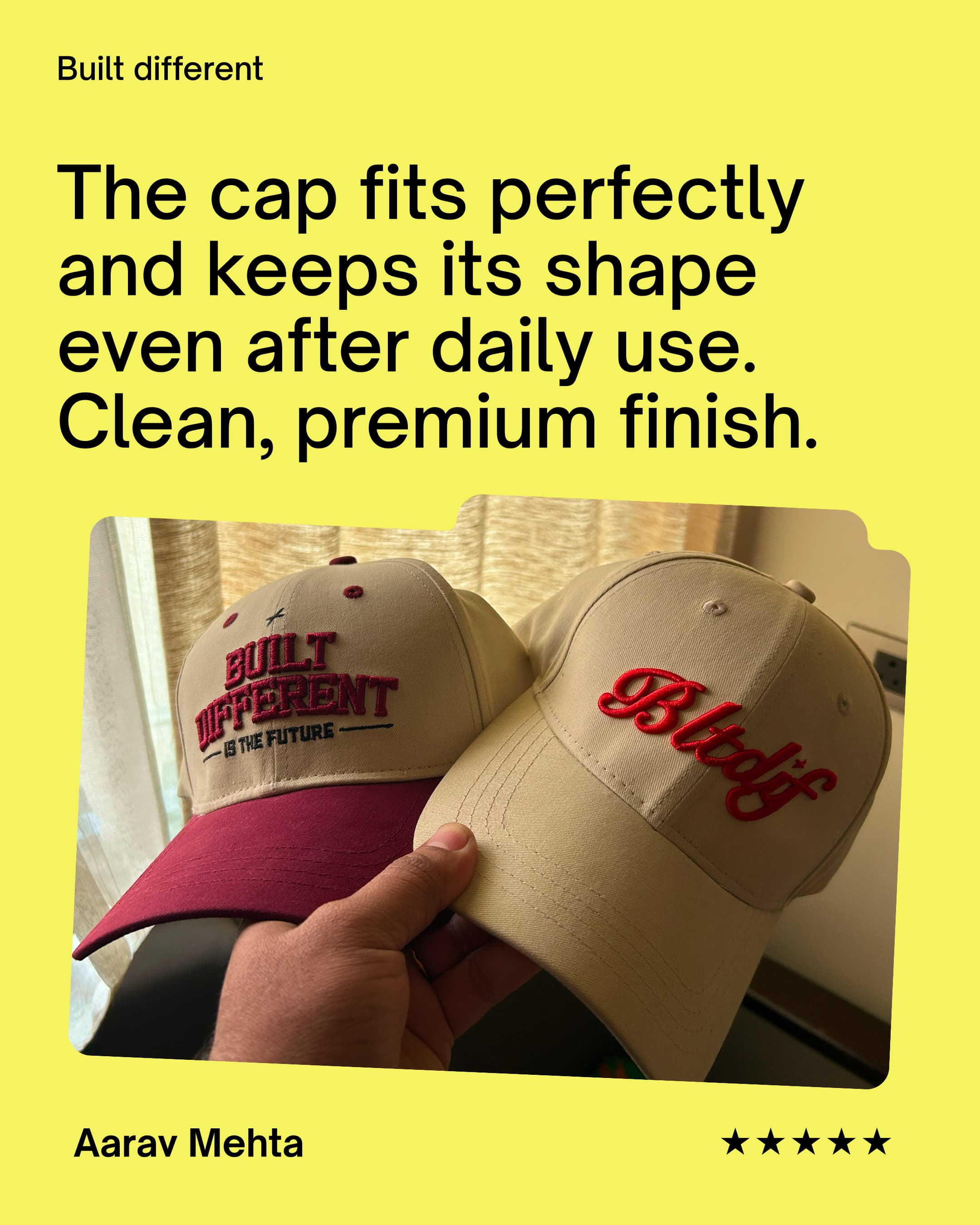 Aarav Mehta reviewing BLTDIF caps